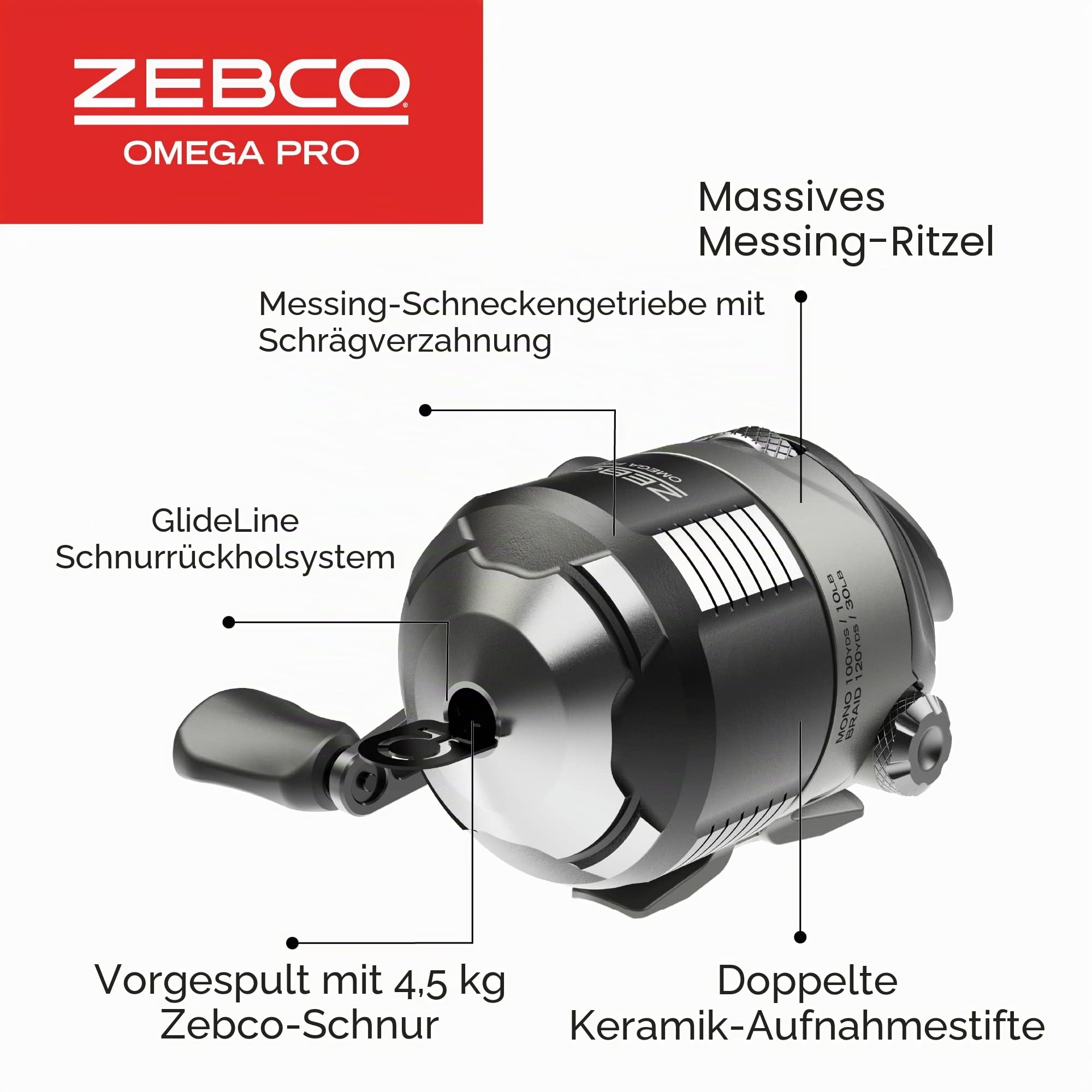 Zebco Omega Pro Spincast Angelrolle