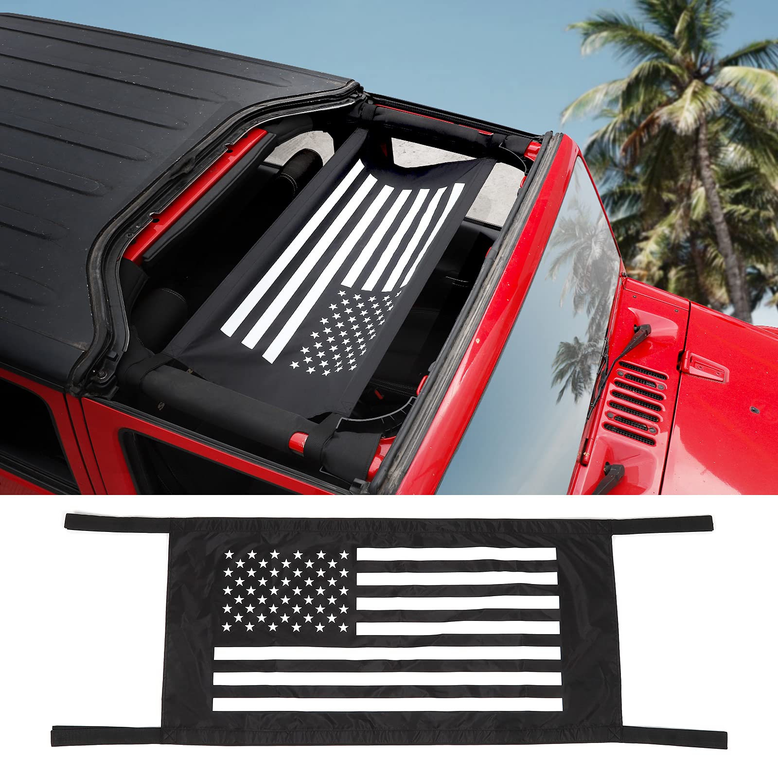 Buy American Car Roof Hammock for Jeep Wrangler YJ, TJ, JK, JKU, JL