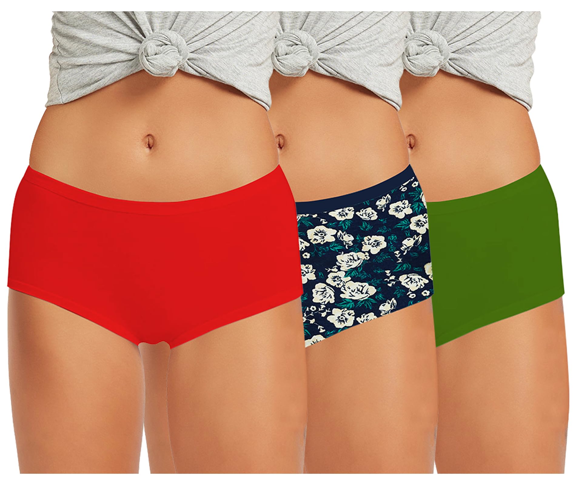 Pepperika Women's Boyshorts Underwear Bloomer Cotton Boyleg Boxer Panties