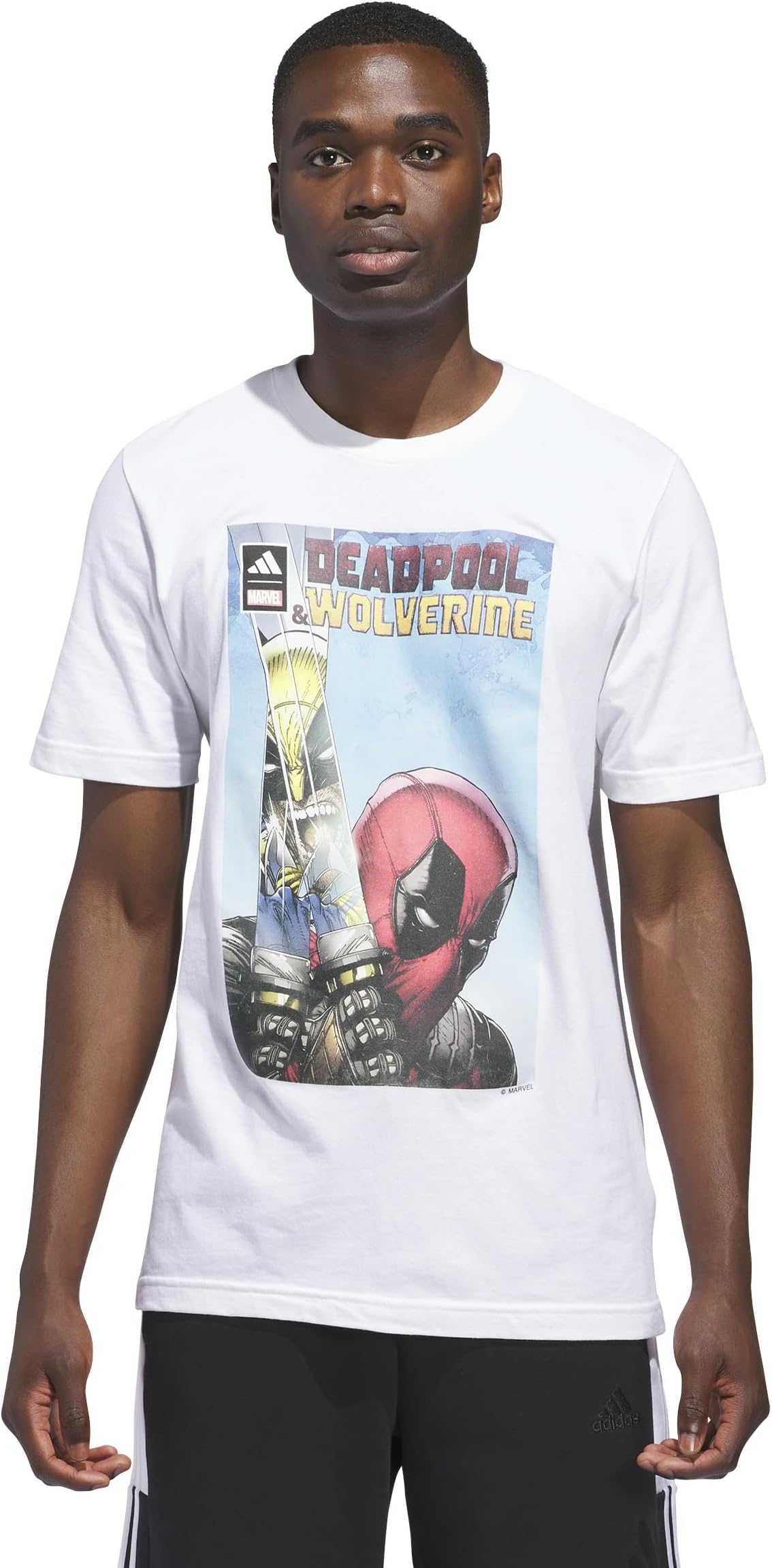 Deadpool adidas t shirt Clearance