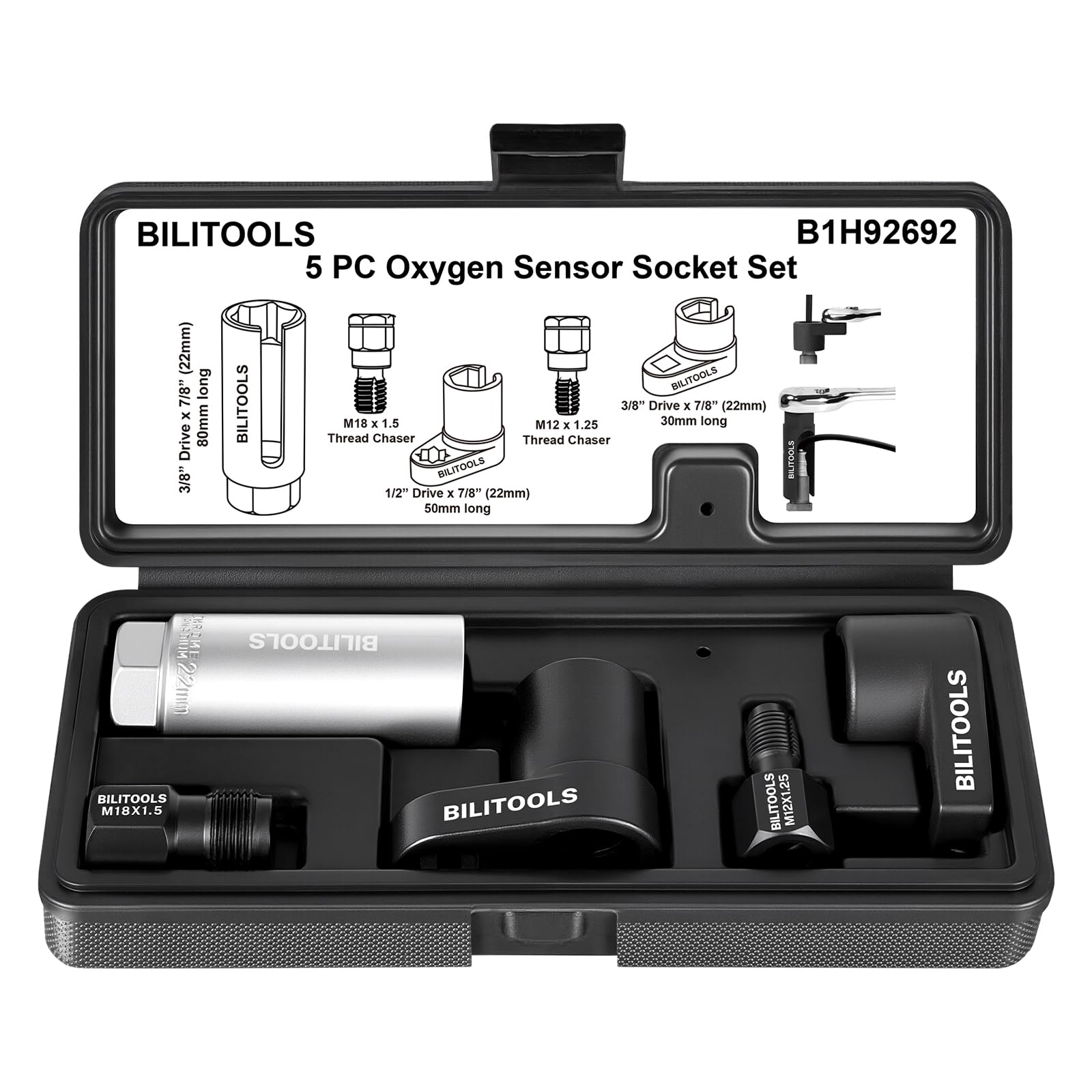 5PCS O2 Oxygen Sensor Socket Set