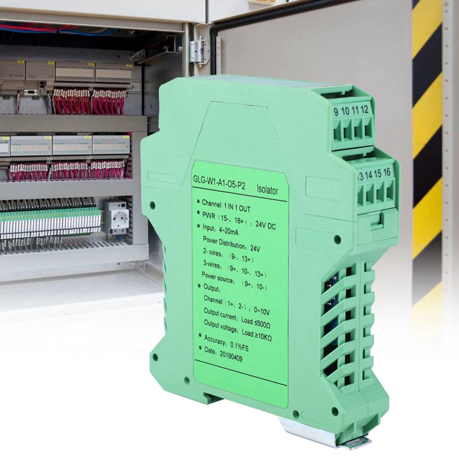 Trasmettitore Isolatore di Segnale Corrente DC 4-20mA PLC - Condizionatore di Segnale per Conversione Tensione 24V