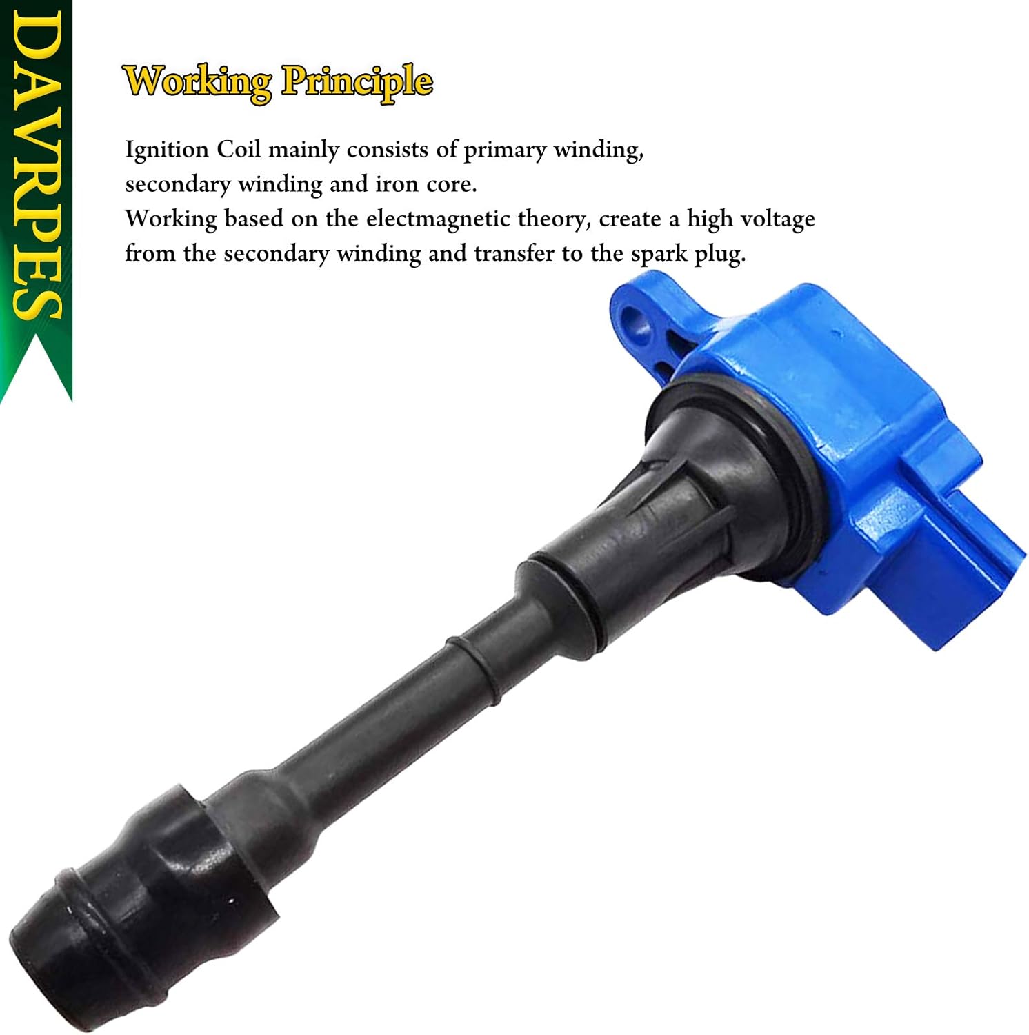 UF350 22448-8H315 Ignition Coil Pack For 2002-2006 Nissan Altima, 2002-2008 Nissan Sentra X-Trail, 2010-2013 X-Trail 2.5L-L4 Replace# C1398｜22448-8H310｜22448-8H300｜22448-8H311｜1788319｜5C1395