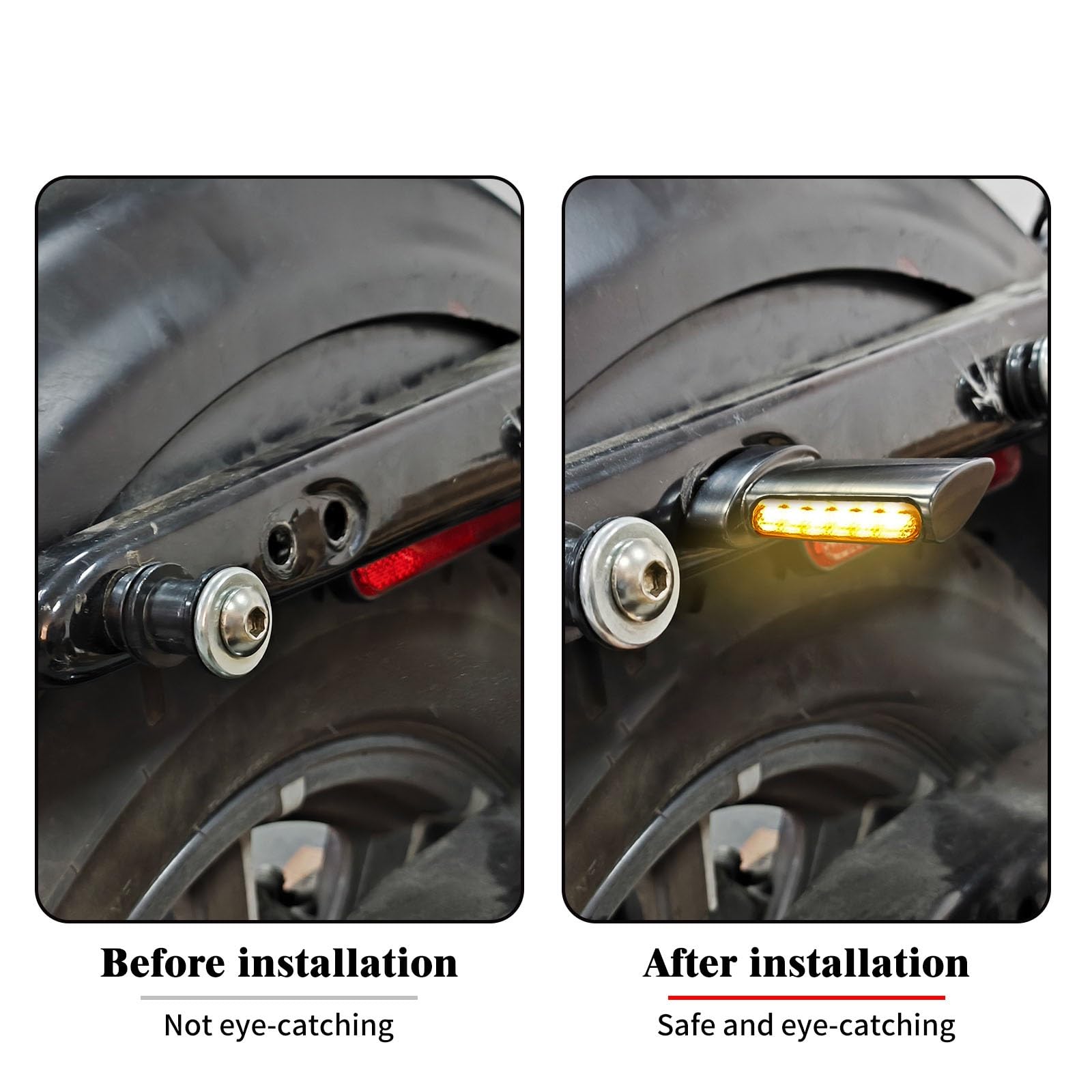 Indicatori Di Direzione Del Motociclo Luci Posteriori Lampeggianti Lampada Per Harley Sportster XL1200 883 Touring Softail