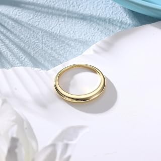 14K Gold Filled Rings for Women Simple Wedding Band Rings Trendy Jewelry for Women for Any Occasion