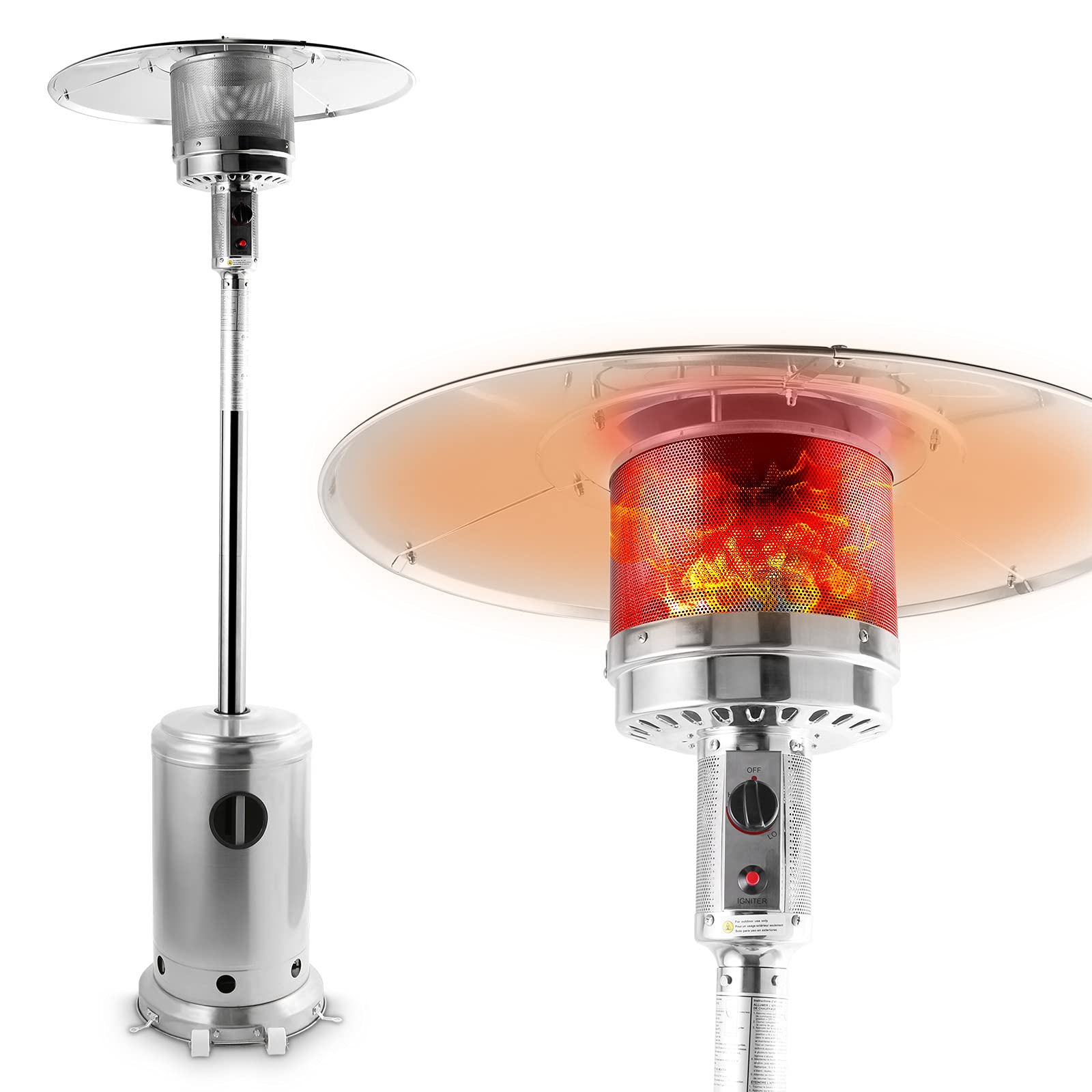 Buy Angelbee 48000 BTU Outdoor Patio Propane Heater, Stainless Steel