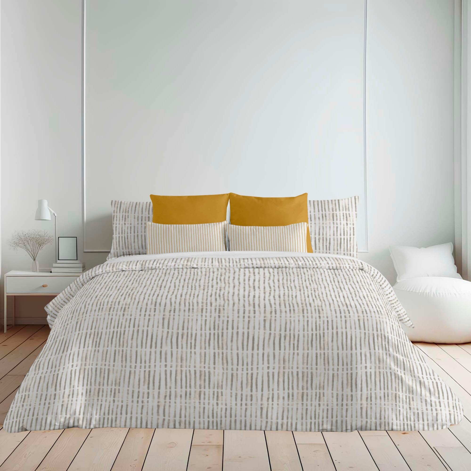Funda nórdica de 200X200 cm en algodón orgánico Wellington