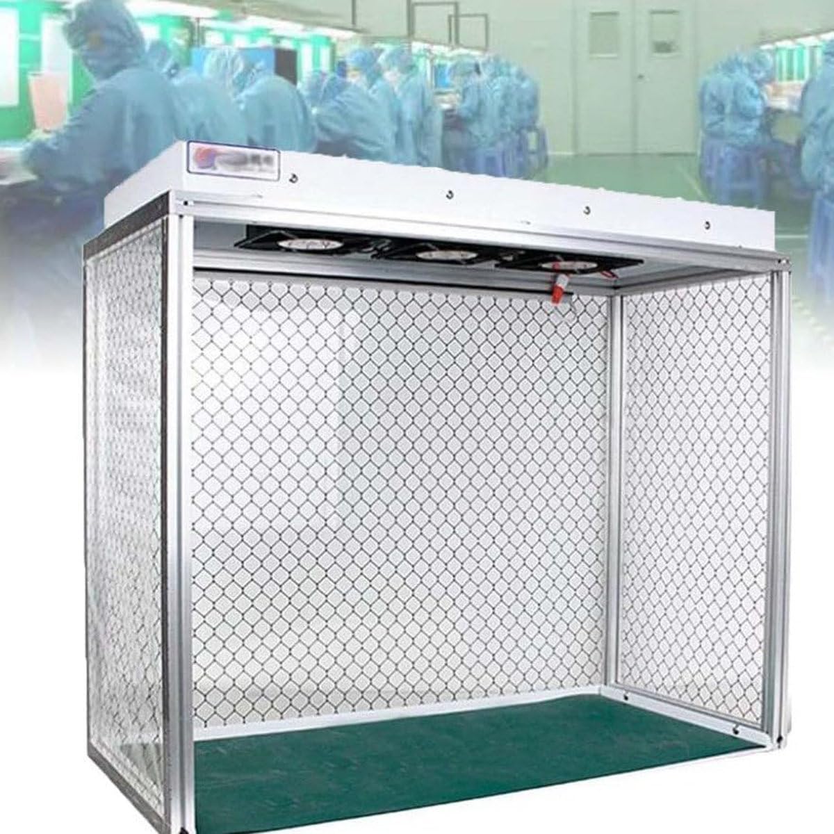 Vertikale Laminar Flow-Haube, Laminar Air Flow-Haube, Lüfterfiltereinheit, Reinraumbank, staubfreier Raum mit Filterreinheitsklasse 100 für die Reparatur von Labortelefonen