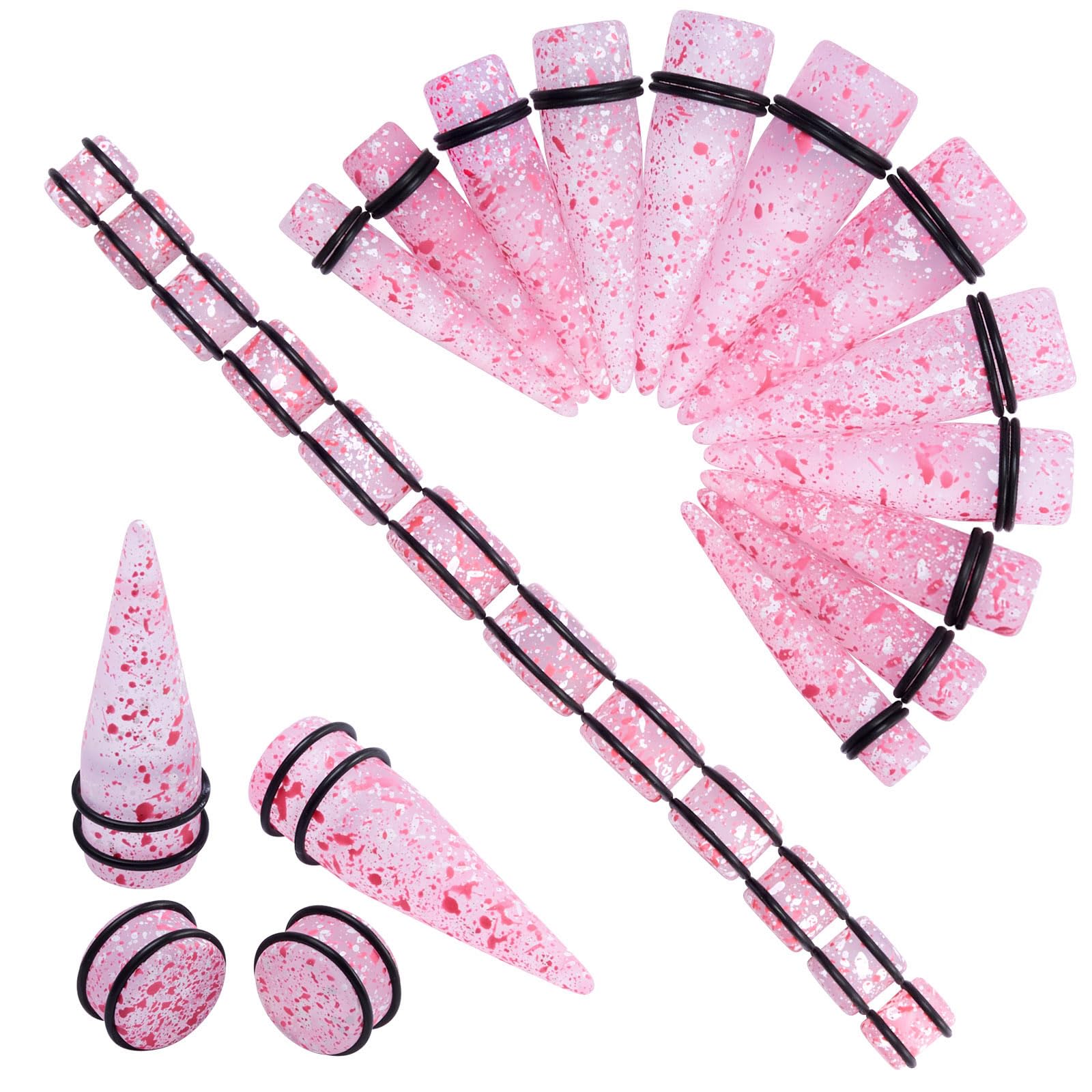 Kit D'écarteurs D'oreille Longbeauty - 8 Paires (14G-0G) - Acier Inoxydable 316L - Style Punk