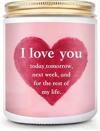Girlfriend Anniversary Candle,I Love You Gift for Her Wife Birthday,Romantic Gift for Her Girlfriend Fiance Bride Birthday Anniversary,Wedding Present for Women,Date Night,Funny Christmas GIF Idea