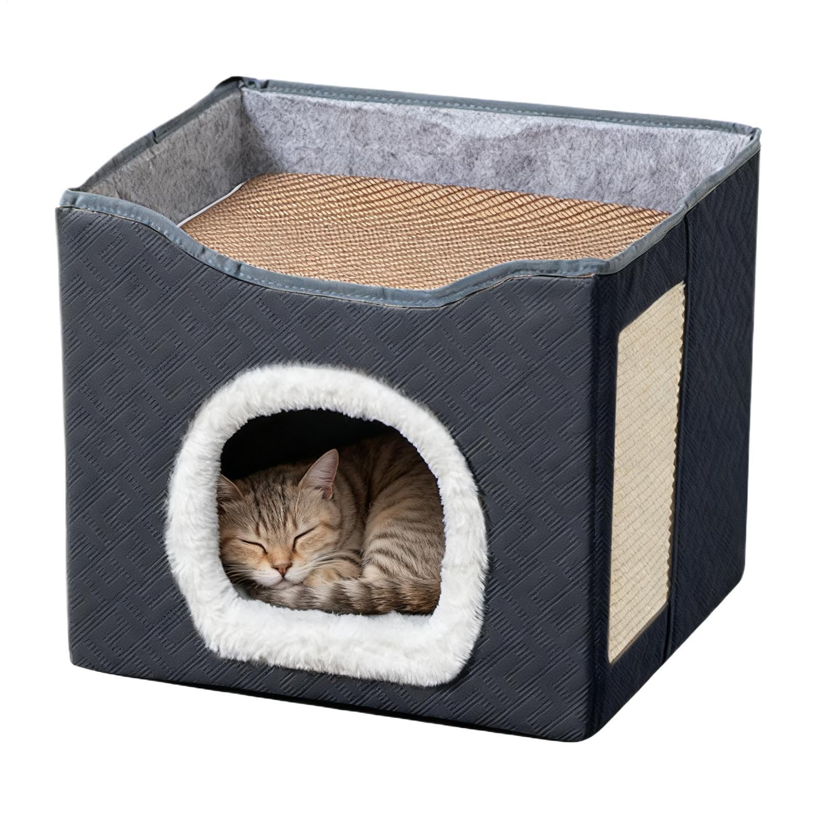 Generico Cuccia per Gatti Semi-Chiuso Lavabile | Casa per Gatti Per Gatti Piccoli Grandi Cuccioli Portico Balcone Giardino Cortile Fienile
