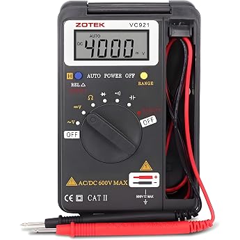 Mini Digital Multimeter C-Timvasion LCD Display Current Voltage Resistance Frequency Continuity Measurement Tester for Automo