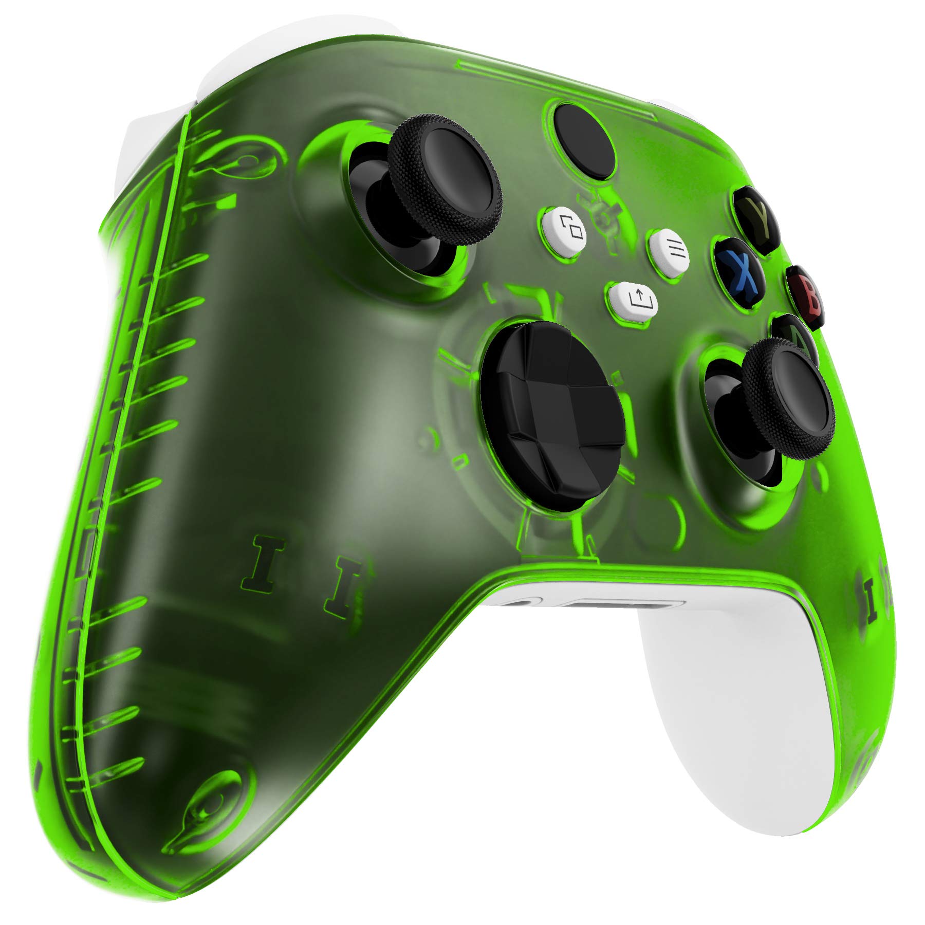 eXtremeRate Jasne Zielony Wymiana Handles Shell dla Xbox Series X Controller, Niestandardowe Panele Szyn Bocznych Przednia Obudowa Obudowa Płyta Czołowa dla Xbox Series S Controller — Controller Nie Jest Wliczony W Cenę