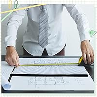 Vista 5 de 2 blocs de papel de ingeniería grandes de 22 x 17 pulgadas, bloc de papel cuadriculado de 4 x 4 pulgadas para dibujos de planos, papel de dibujo