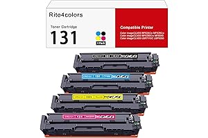 131 Toner Cartridge Replacement for Canon 131 Compatible with MF8280Cw/MF624Cw/MF628Cw Printer, 4-Pack
