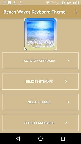 Beach Waves Keyboard Theme Free Themes Backgrounds Wallpapers Icons Decor Customization