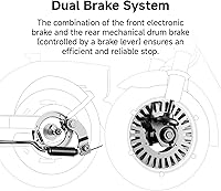 Vista 9 de Segway Ninebot E2 Plus II/E2 Pro/E3 Pro Electric Scooter, 15.5–20 MPH, Long Range, Dual Elastomer Suspension (E3 Pro only), Foldable Adult Scooter