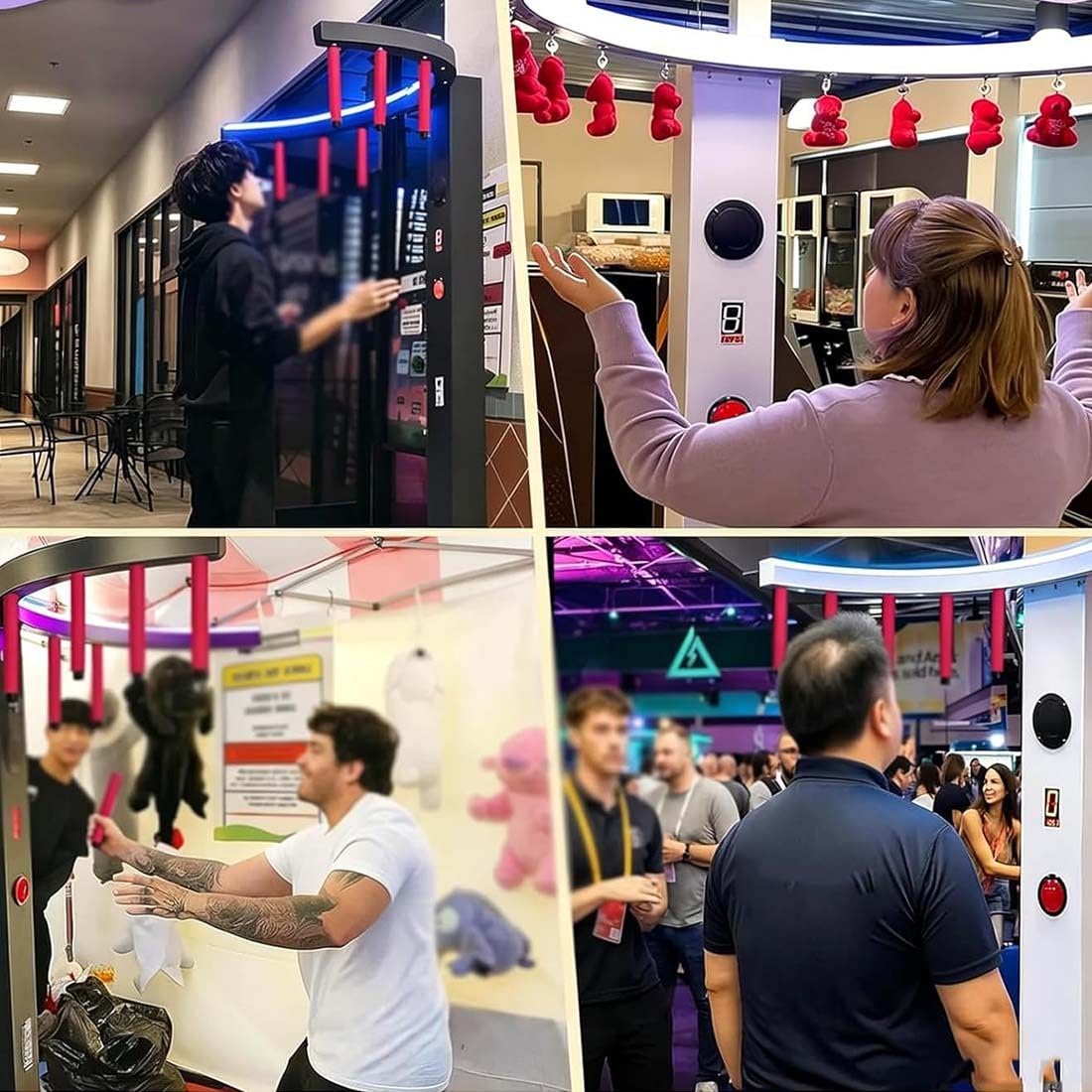 Hand Auge Koordinations-Training Fangspiel Mit Reflex-Stäben, Arcade-Spielautomat Mit Led-Licht & Musik-Reaktion Für Jahrmärkte, Events, Partys, Bars, Unternehmen Und Spieleabende |