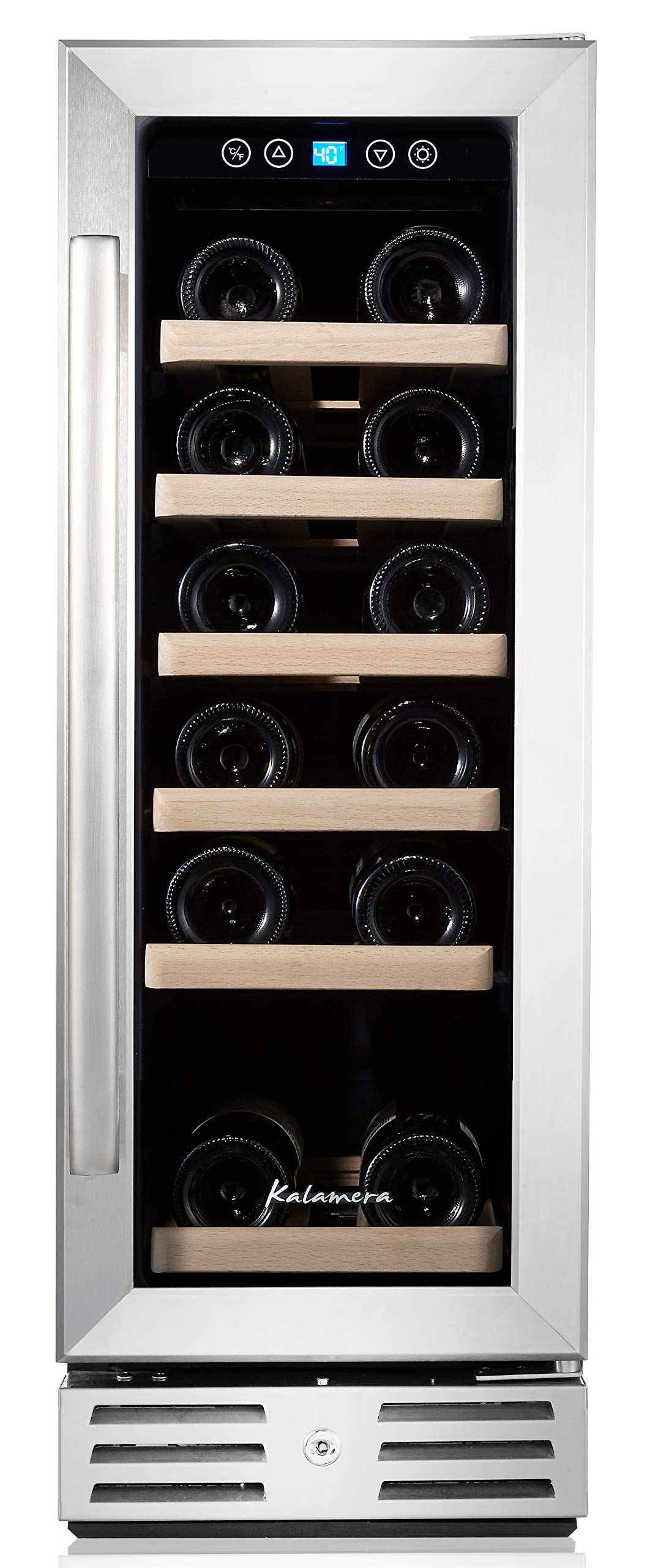 Kalamera 30cm Wine fridge19 Bottle 70L Freestanding Undercounter Cooler