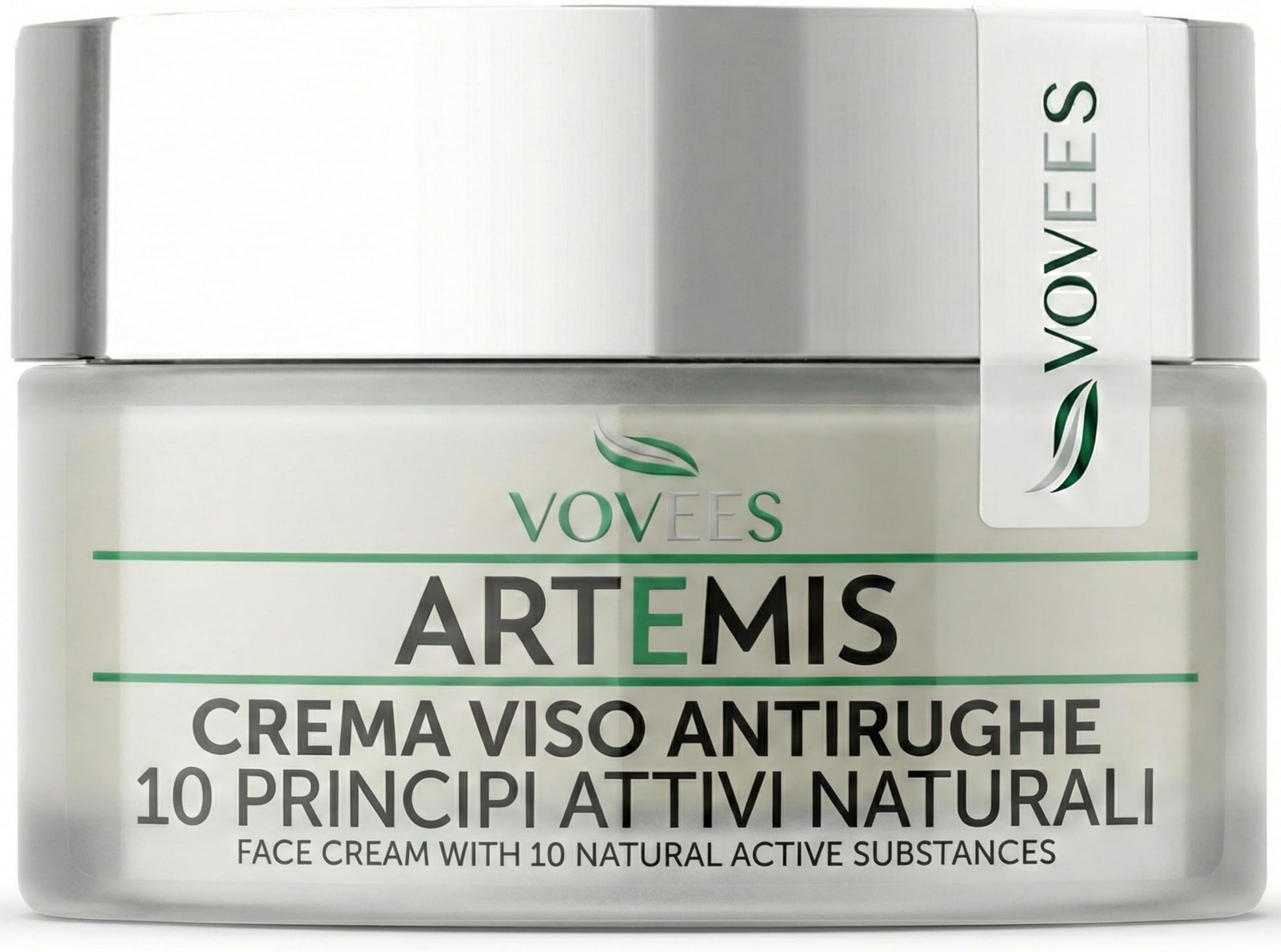 VOVEES Artemis Bio Anti-Wrinkle Cream – Hyaluronic Acid & 10 Natural Actives – Day & Night Moisturiser – Dermatologically Tested – Deep Hydration, 50ml