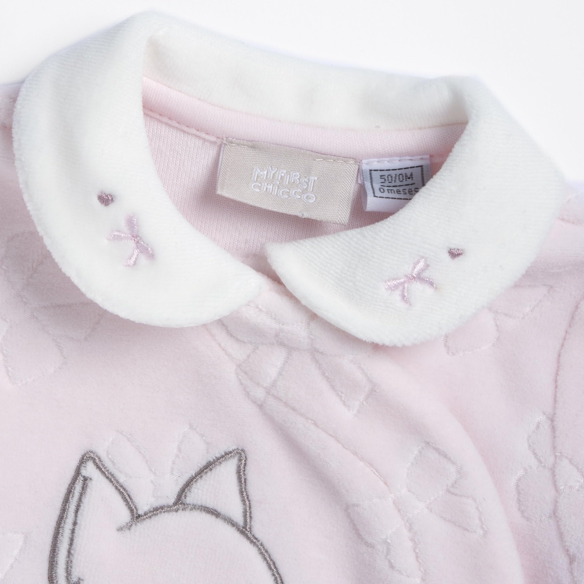 Chicco, Tutina Neonata in Calda e Morbida Ciniglia, con Comoda Apertura Frontale, Ideale per l'Inverno, Abbigliamento Bambina 0-24 Mesi, Designed in Italy