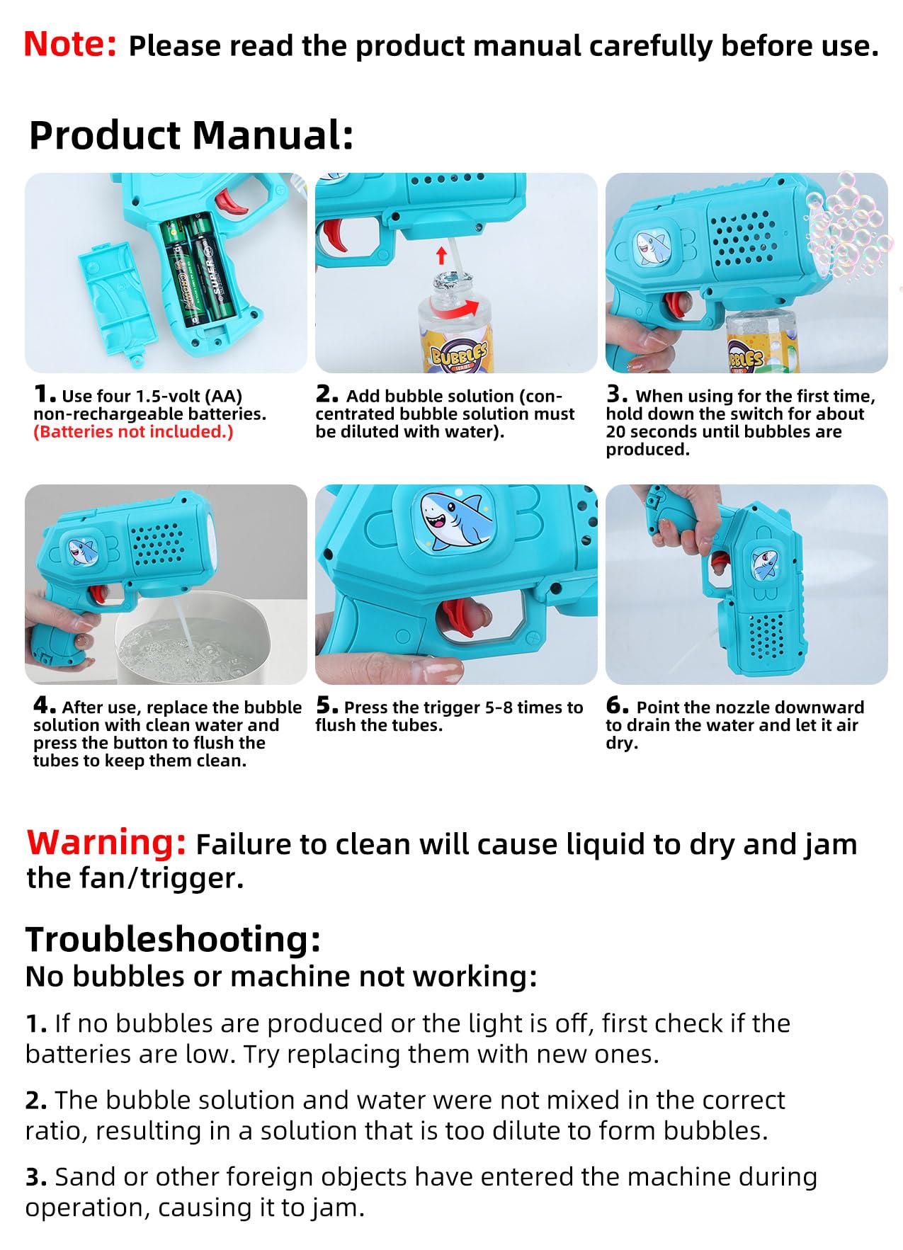 Pack de 3 pistolas de burbujas de jabón de animales para niños, máquina de burbujas eléctrica, regalos de cumpleaños para 3-8 años, para niños, bodas, exteriores, pompas de jabón