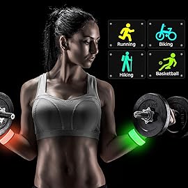 esonstyle 6 Pack LED Light Up Band Slap Bracelets, Night Safety Wrist Band for Cycling Walking Running Concert Camping Outdoor Sports