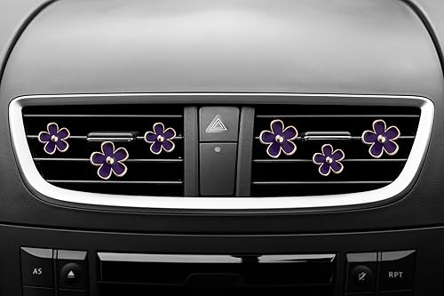 Miniatura 7 de Clips de ventilación de aire  6 piezas de decoración de coche de margaritas para ventilación de aire y acondicionamiento, accesorios para interiores