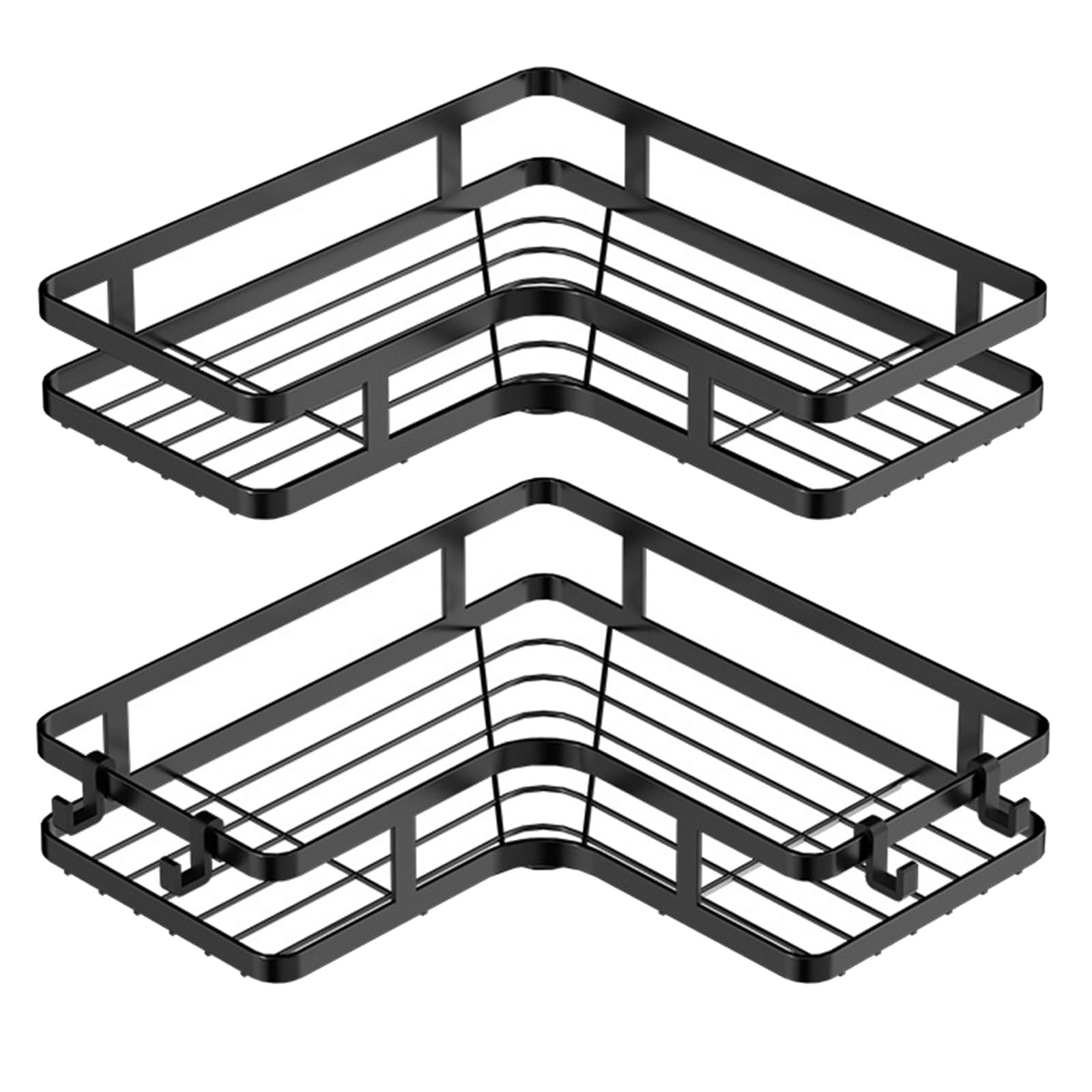 2-Pack Toilet Bathroom Shelf Self Adhesive Organize Cosmetic Holder For Kitchen Bathroom Shower Metal Container Rack