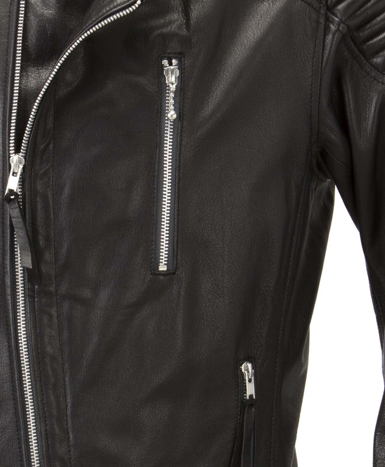 KADOYA No. 1188 FENNEL Motorcycle Leather Jacket, 3L, Black 