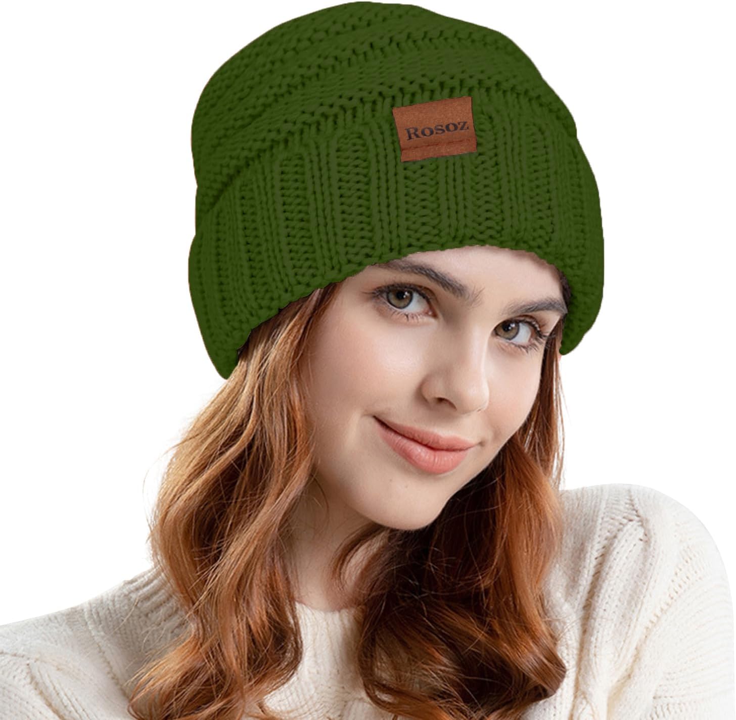 Rosoz Womens Beanies for Winter Slouchy Beanies for Women Knit Warm Winter Hats for Women Thick for Cold Weather - Image 3