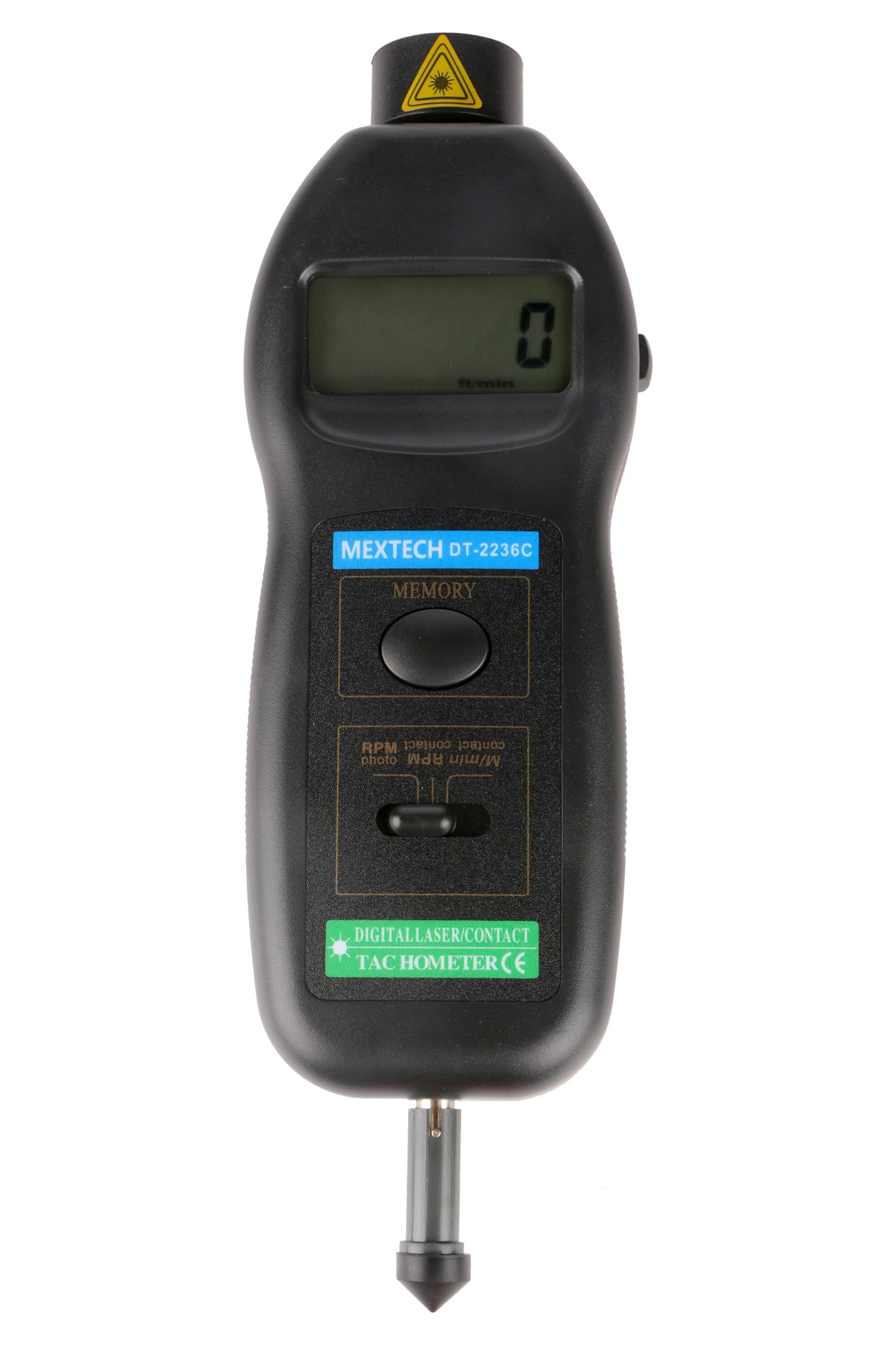 Mextech DT-2236C Non-Contact and Contact Tachometer