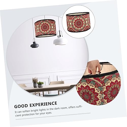 Miniatura 9 de DOITOOL Pantalla de bambú Pantalla de lámpara rústica Pantalla de lámpara plisada Pantalla de lámpara Retro Pantalla de lámpara Decoración de mimbre