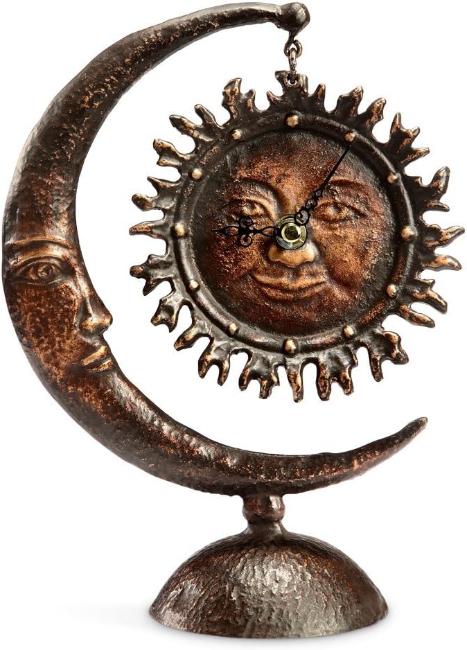 Sun & Moon Table Clock Home & Kitchen