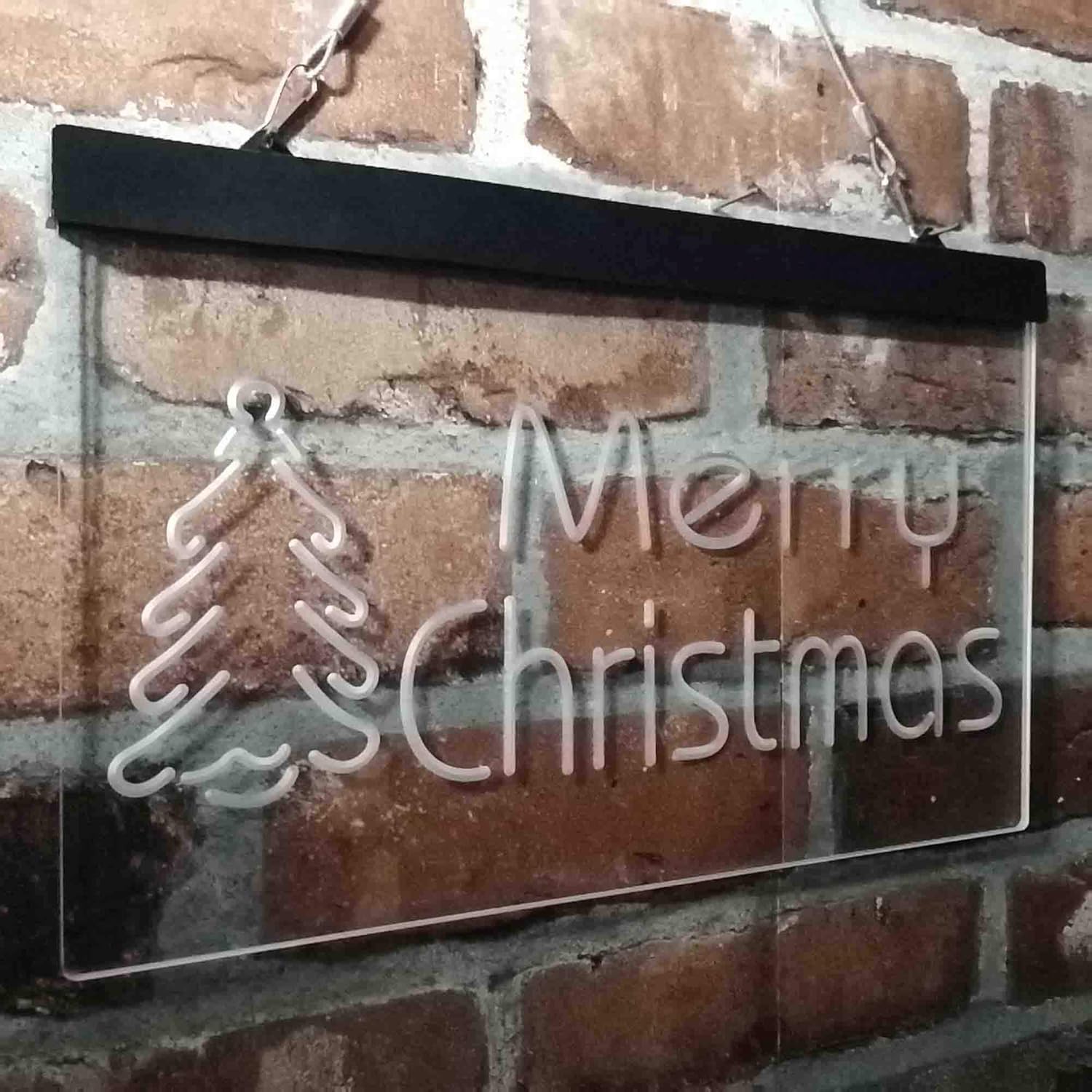 ADVPRO Merry Christmas Tree Dual Color LED Neon Sign Red & Blue 24 x 16 Inches st6s64-i4118-rb