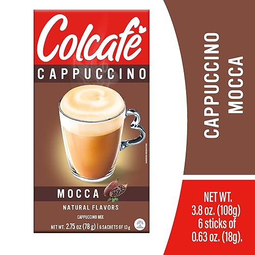 Miniatura 7 de Colcafe Instant Mocca Cappuccino, 6 sticks per pack, Pack of 2