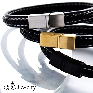 『HER LEATHER BRACE BLACK』 Bracelet X609 - Brand New Cyberpunk Style Wide Leather Cross