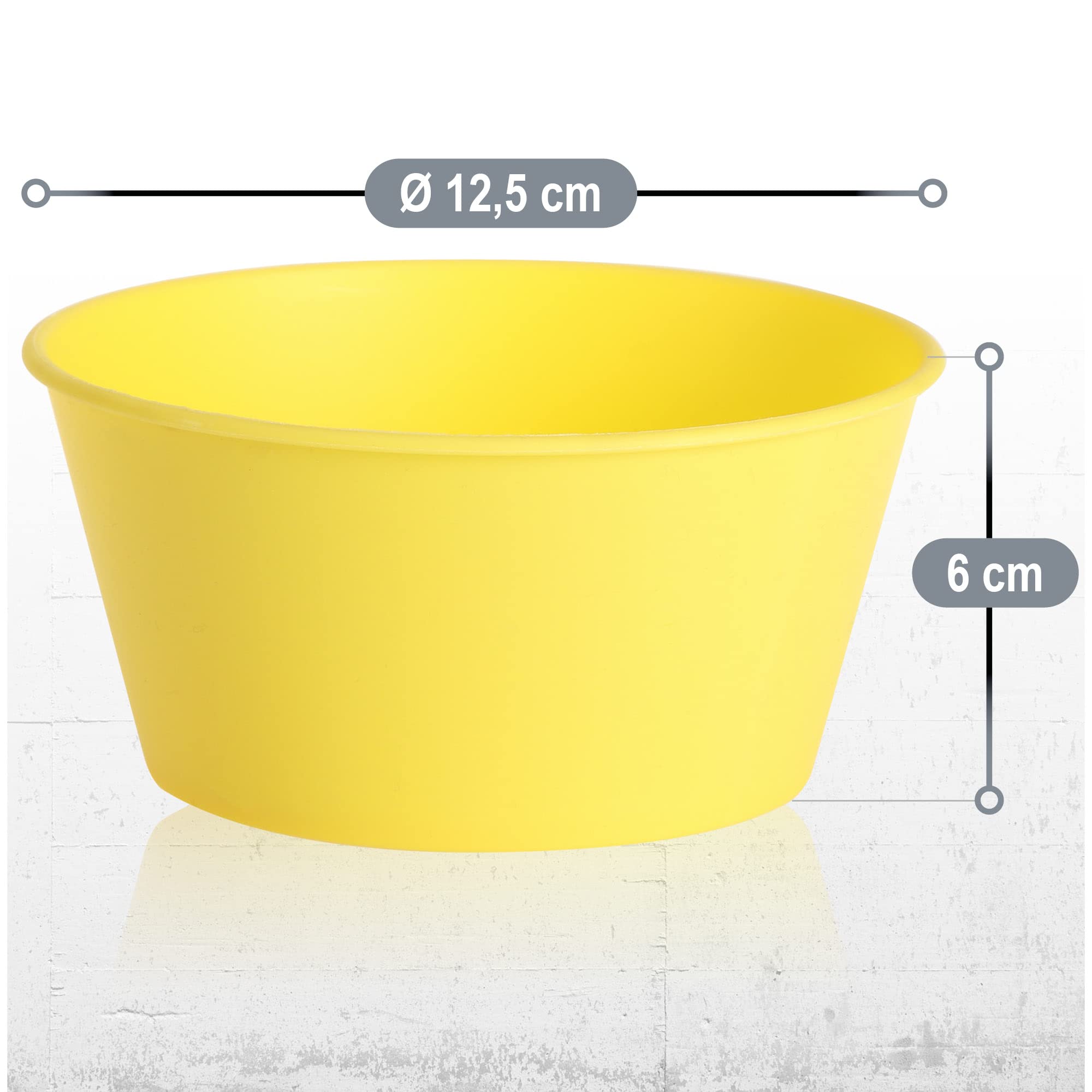 com-four® - Juego de 12 cuencos para picnic, accesorios de varios colores, arnés de camping, arnés de viaje, poco espacio e higiénico para 12 personas (cuenco - 12 piezas)