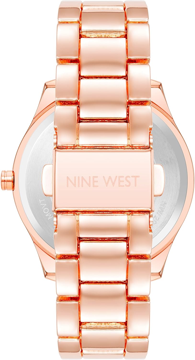Nine West Orologio da polso da donna, oro rosa, movimento al quarzo, Oro rosa, Movimento al quarzo Nine West Orologio da polso da donna, oro rosa, movimento al quarzo, Oro rosa, Movimento al quarzo