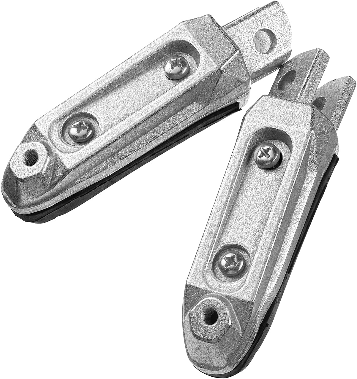 Front Foot Pegs Footrets for suzuki 1999-2012 GSX1300R GSX1300 Hayabusa, 2008-2012 GSX650F, 2002-2008 GSX1400, V-Strom 650 1000 DL650 DL1000 All Years (Suzuki-Front)