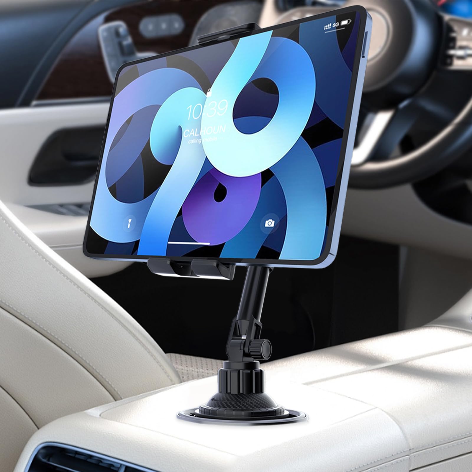 Supporto Tablet Auto Portabicchieri Tablet Telefono Tazza Camion Base Espandibile Braccio Regolabile 4-13" iPad Pro Air Mini Kindle Fire Switch iPhone