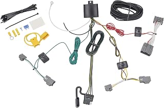 Tekonsha T-One® T-Connector Harness, 4-Way Flat, Compatible with Select Volvo XC70 Black