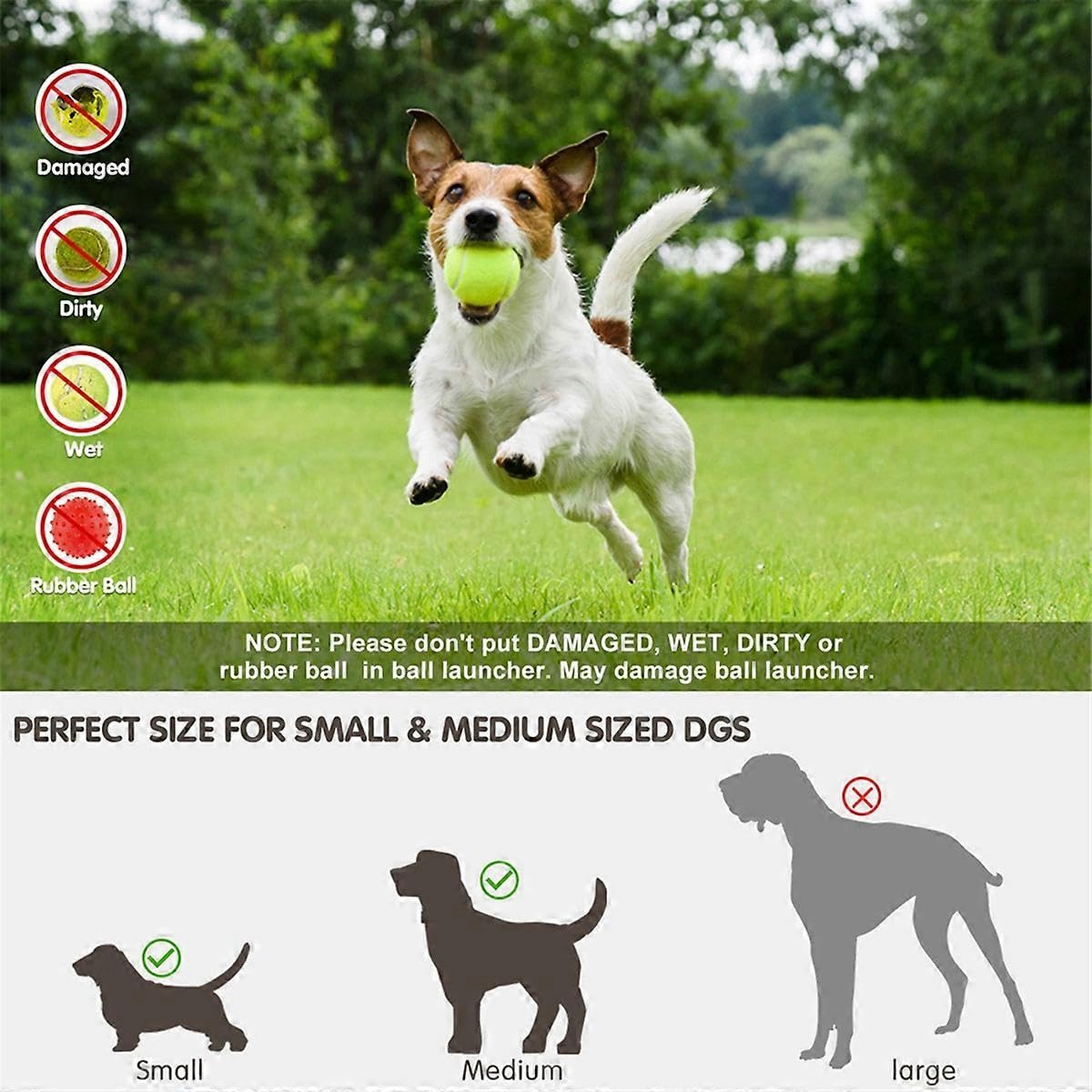 Lanceur de balle de tennis pour chien - Jouets automatiques amusants et interactifs - Catapulte - Lancer A