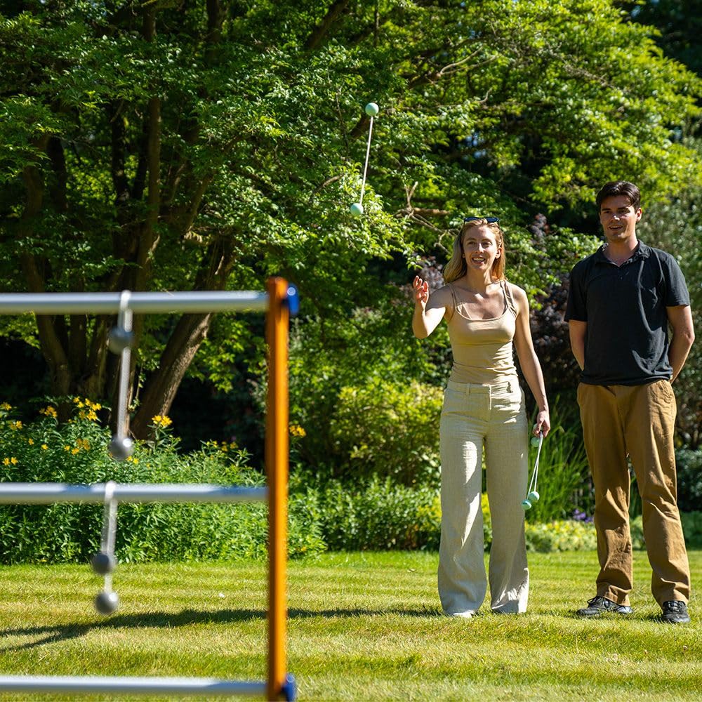 Ubergames Nouveau 2024 Jeu de Golf Échelle Kit Professionnel Balles de Golf en Bois Massif Noir/Blanc