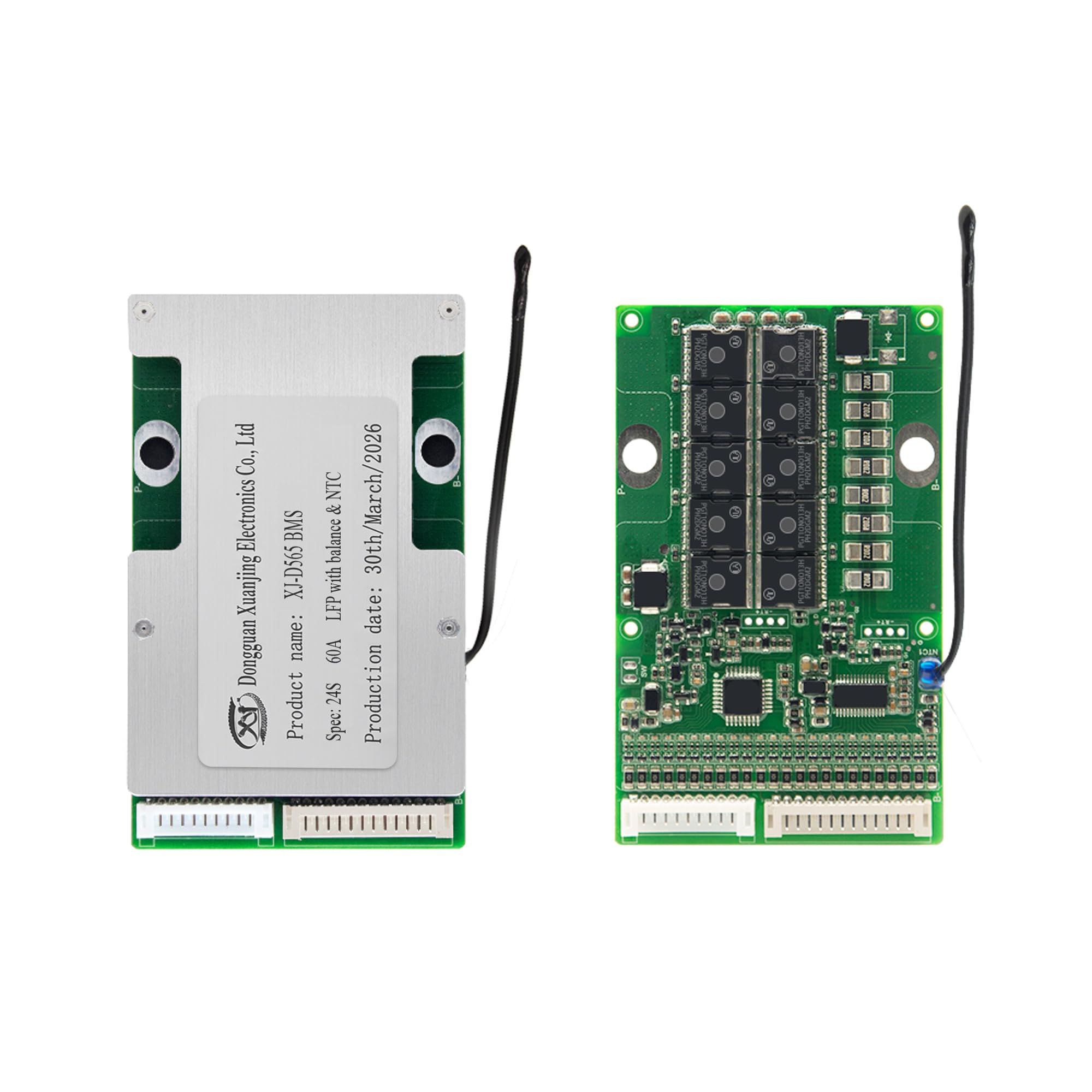 amiciSolar 6S–24S LiFePO4 BMS 60A Battery Protection Board for 24V–72V Battery Packs with Cell Balancing, Temperature Protection & Short Circuit Safety for Solar, EV & DIY Applications-picture-32