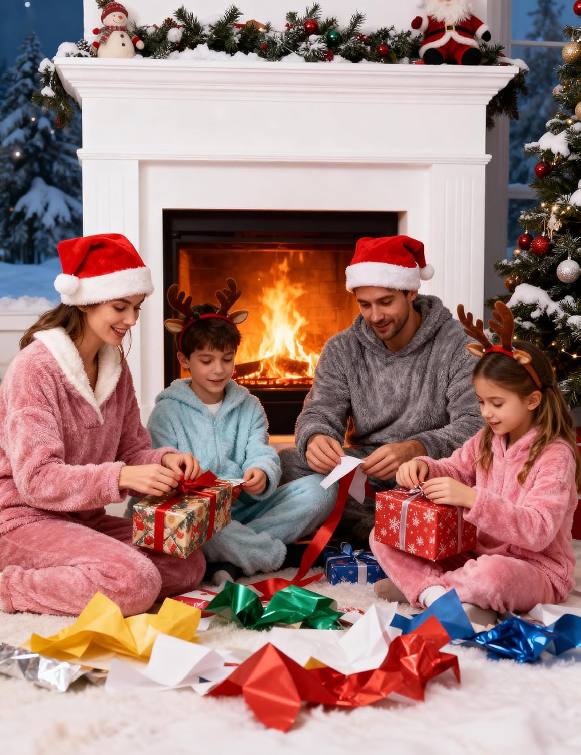 Women's Fluffy Fuzzy Pajamas Set Winter Warm Loose Plush Fleece PJS Lounge Pullover Pants Sets Cozy Sleepwear - Image 5