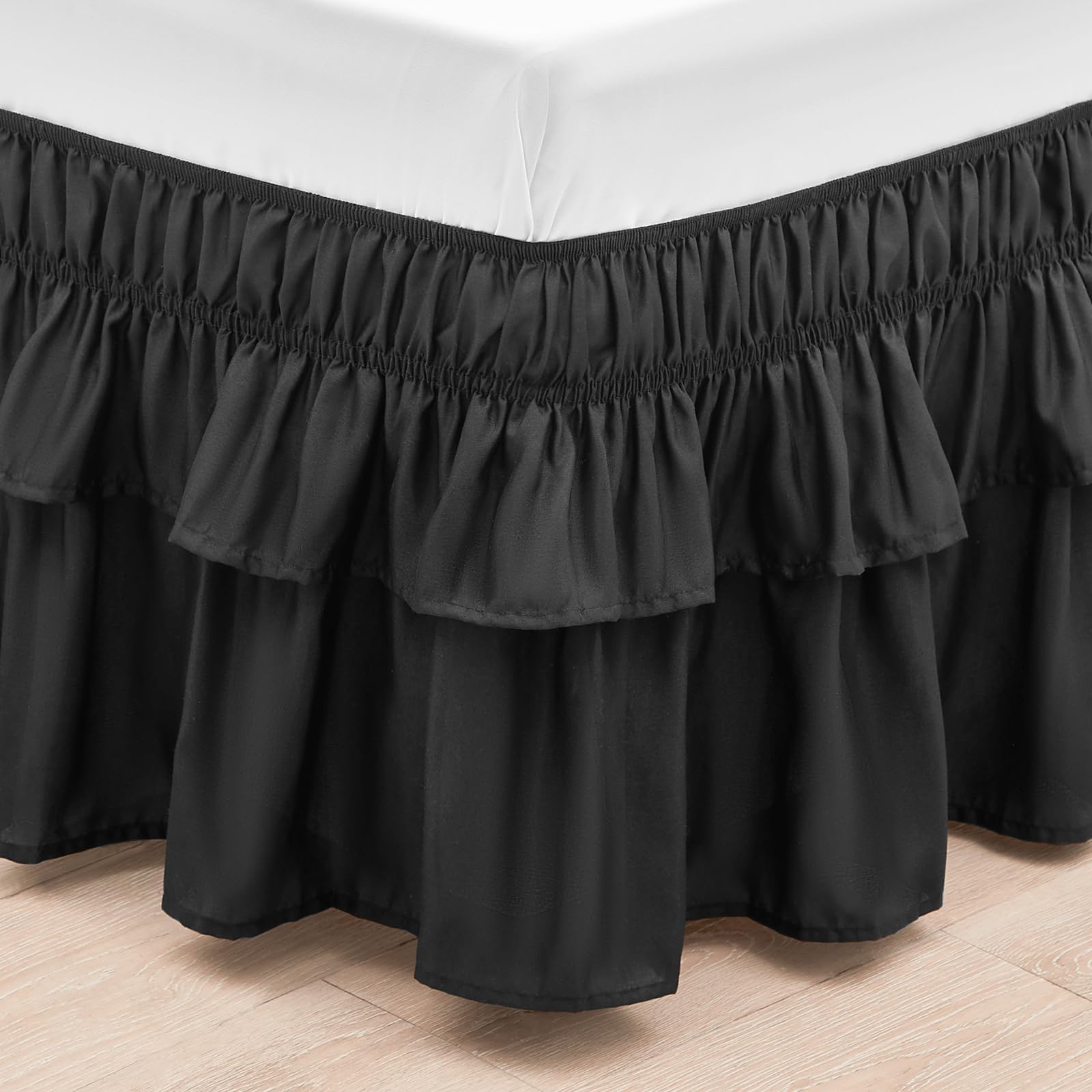 Amazon.com: Empire Home Pleated Ruffled Bed Skirt Solid Dust Ruffle 9 ...