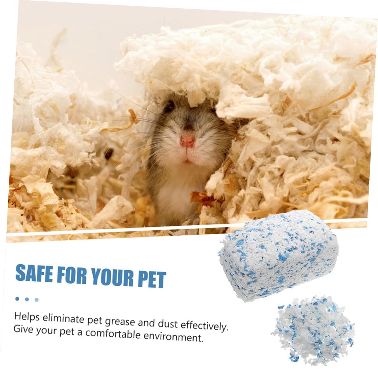 Yardwe 2 Piezas 2 Ropa De Cama para Mascotas Arena para Animales Pequeños Ropa De Cama para Ratas Acolchado para Nido De Hámster Ropa De Cama De Chinchilla Ropa De Cama para Hámster Papel