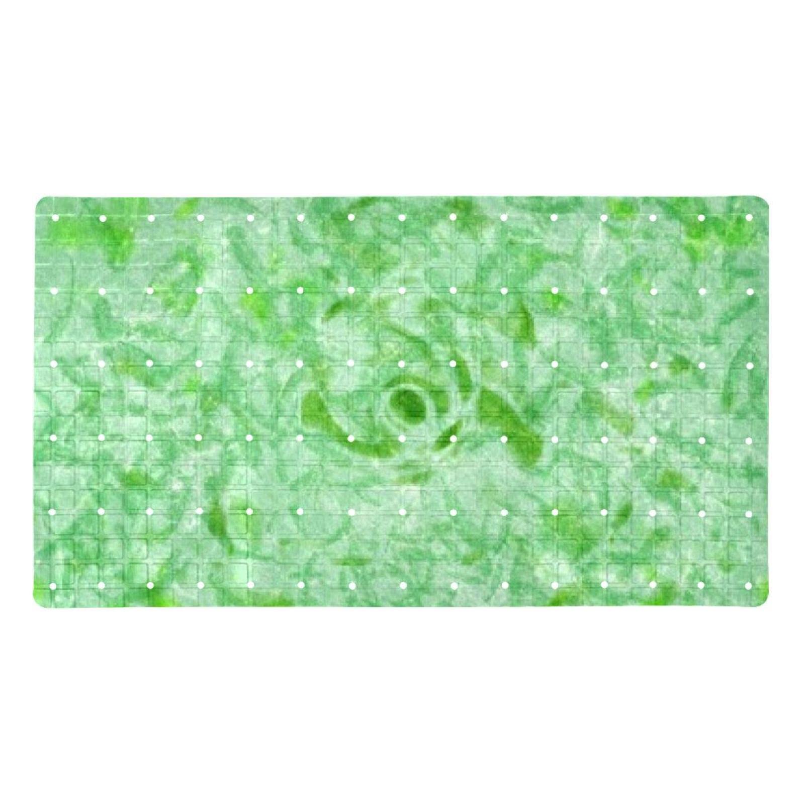 Alfombra de ducha antideslizante con ventosas y diseño lavable para baño