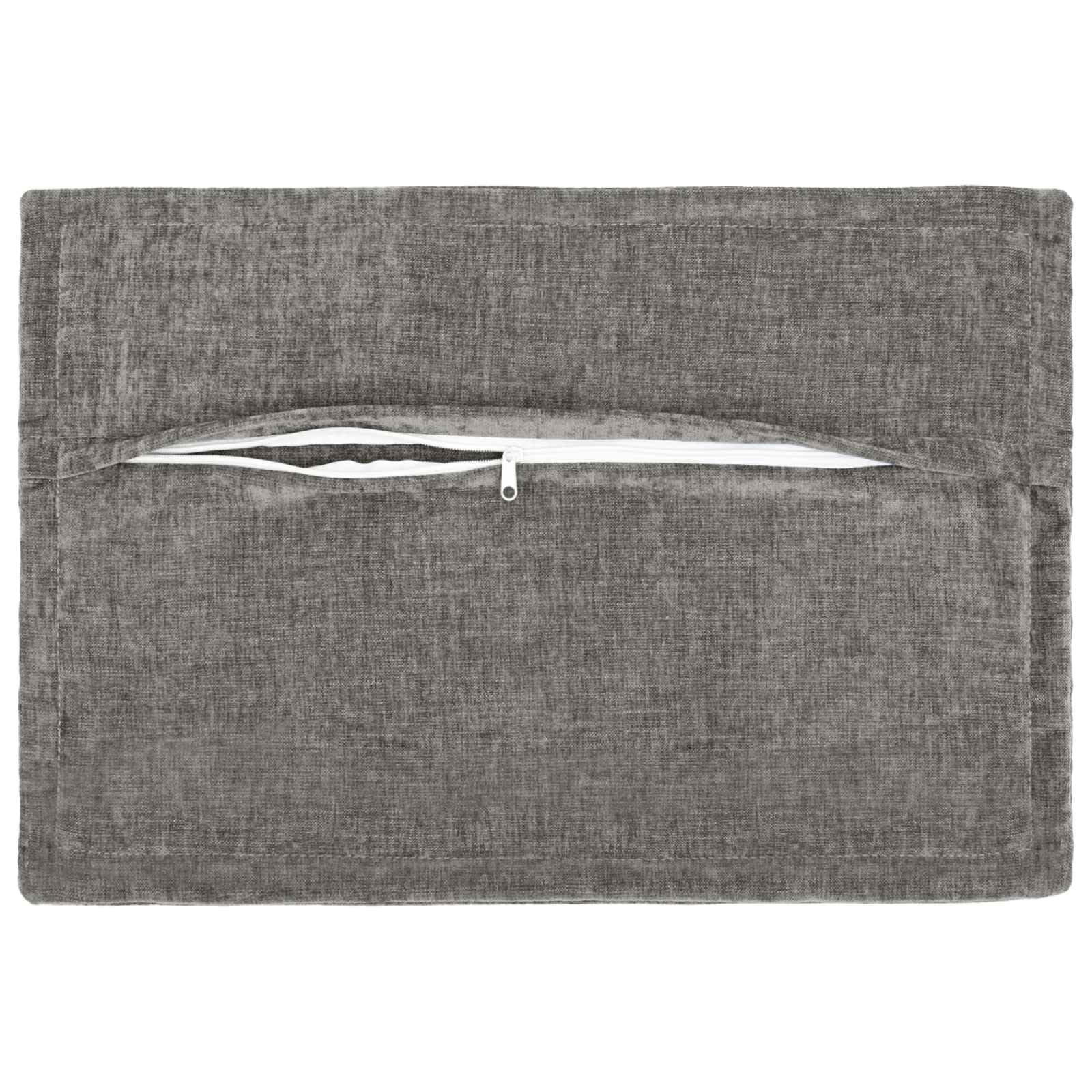 Lot de 2 taies d'oreiller Gris foncé 50 x 75 cm